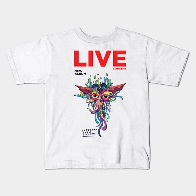 Live concept Kids T-Shirt by Music Lover